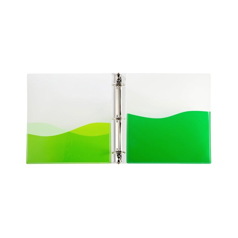 Filexec Products 1.5-Inch Wave, Ring Binder - Pack of 4 (50388-6448), Assorted - Image 4